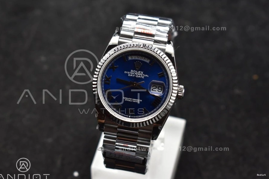 SS Bracelet V5 Weight) President on Dial Roman Best Steel DayDate 36 Edition vr3255 (Gain Blue QF 904L 0218